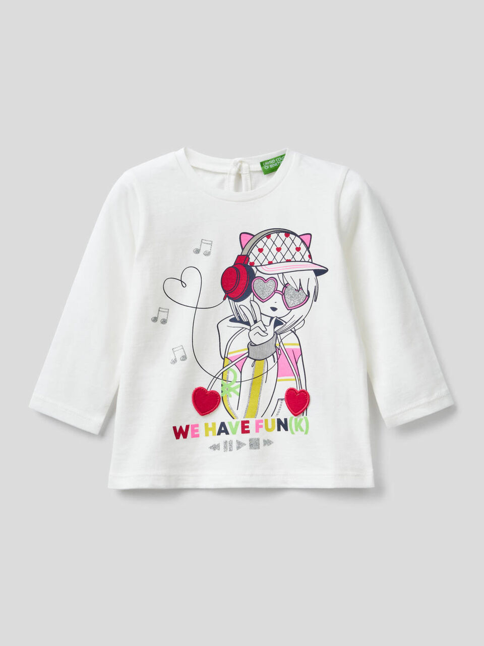 T-shirt 100% cotone bio con applicazioni image number 1