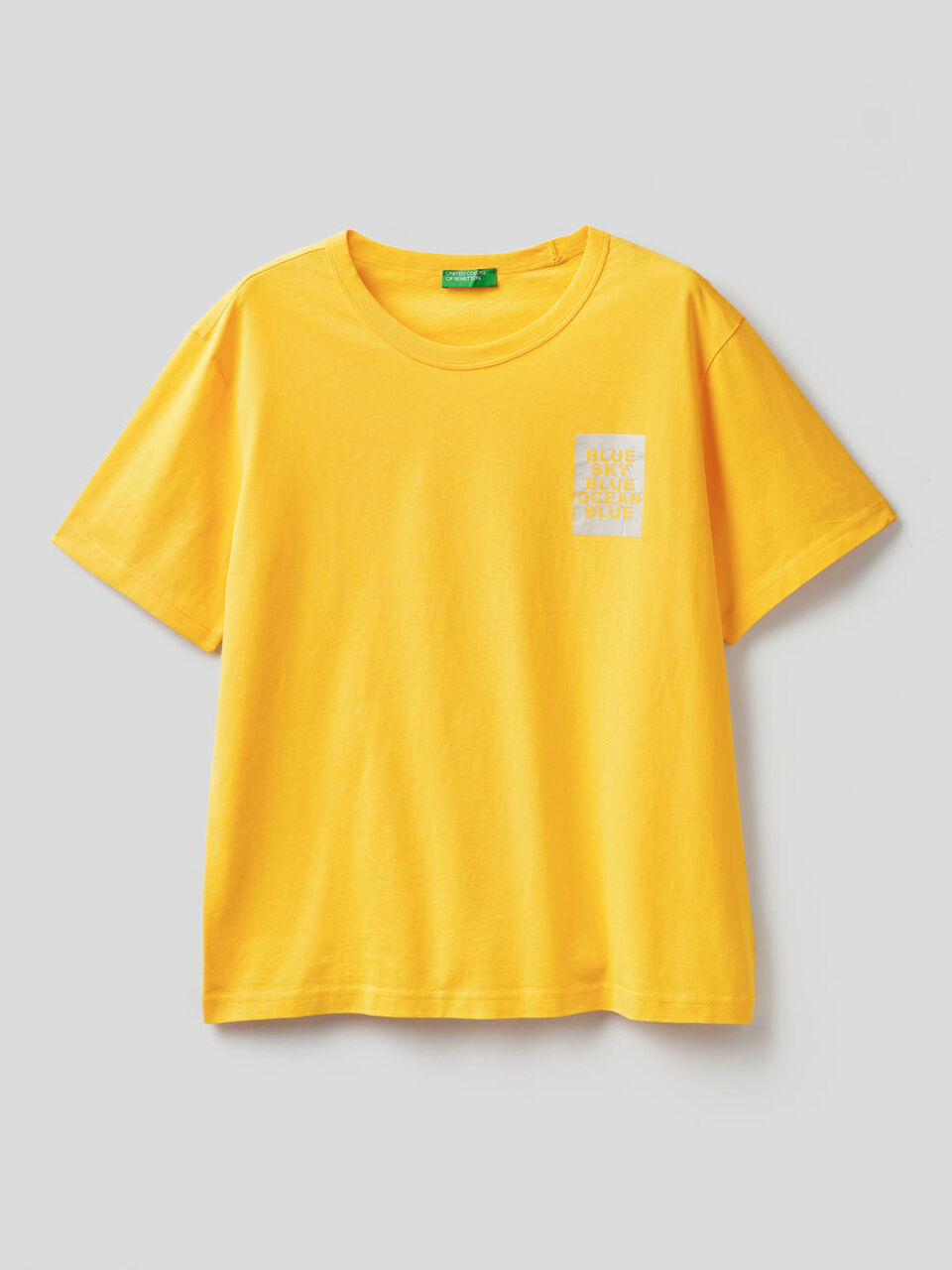 T-shirt con stampa in cotone biologico image number 1