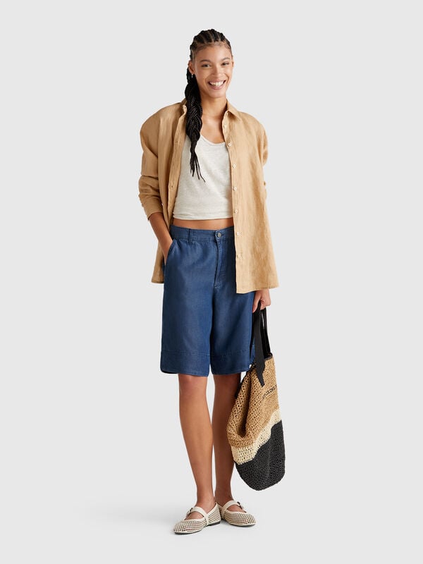 Bermuda in chambray Donna