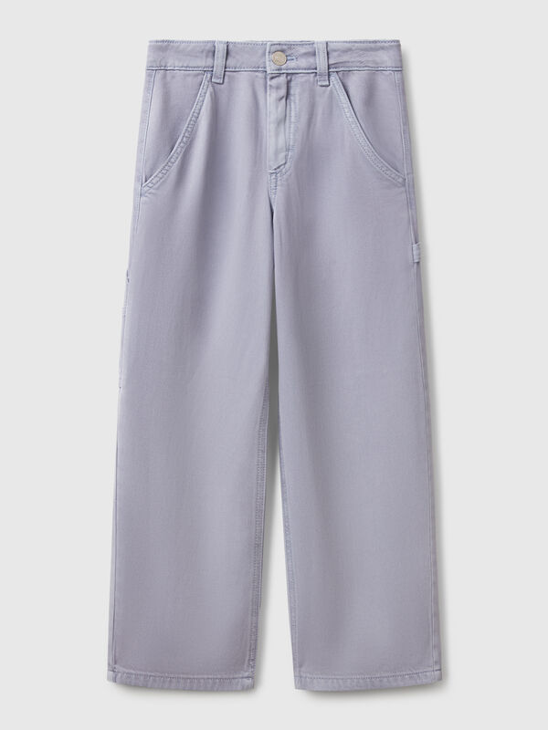 Pantaloni fluidi stile worker Bambina