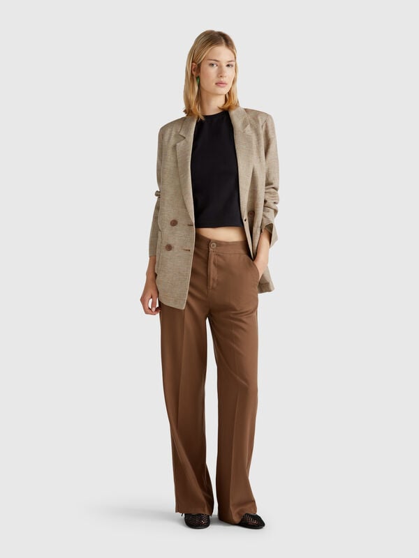 Pantaloni in puro lyocell Donna