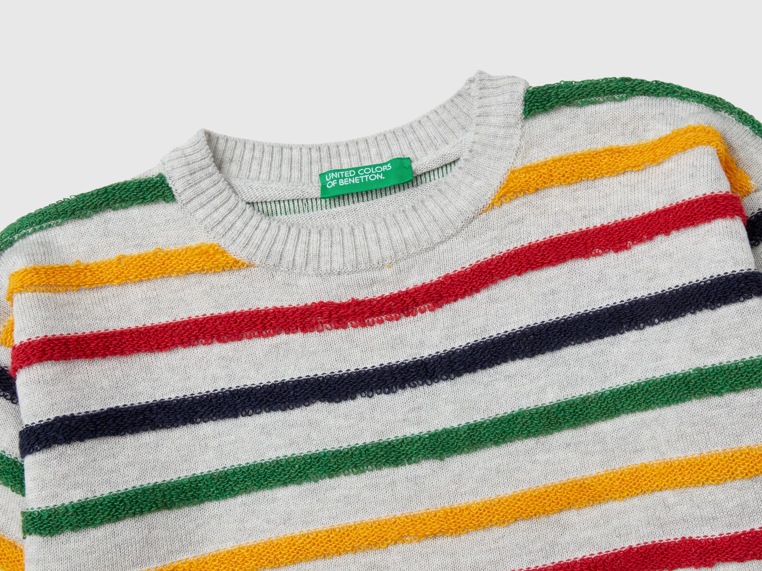 Maglia a righe multicolor Multi color Benetton