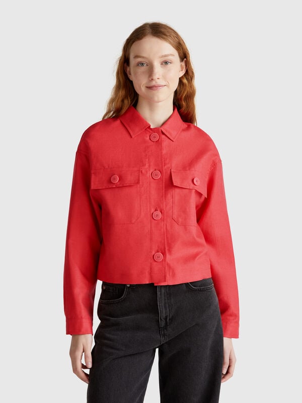 Giacca in misto lino Donna