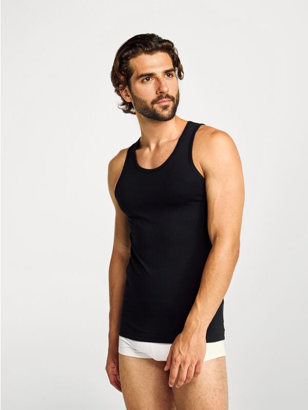 Canotta in cotone stretch Uomo