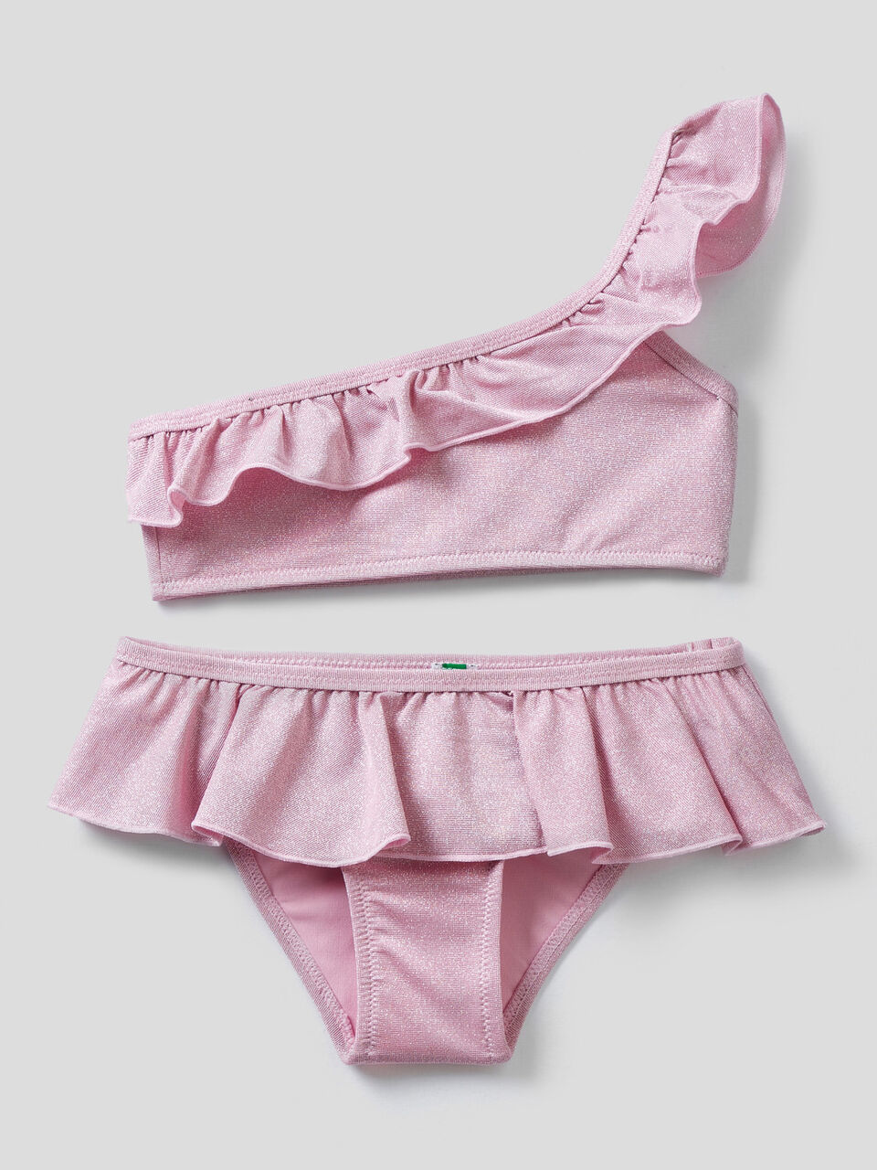 Bikini con balze in lurex image number 1