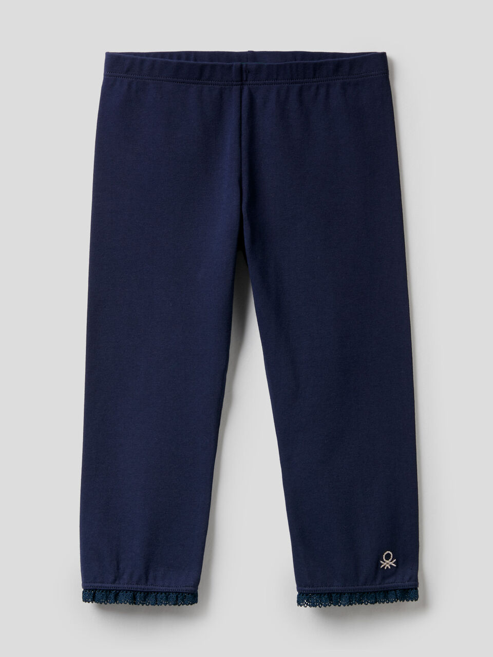 Leggings a 3/4 in cotone elasticizzato image number 1
