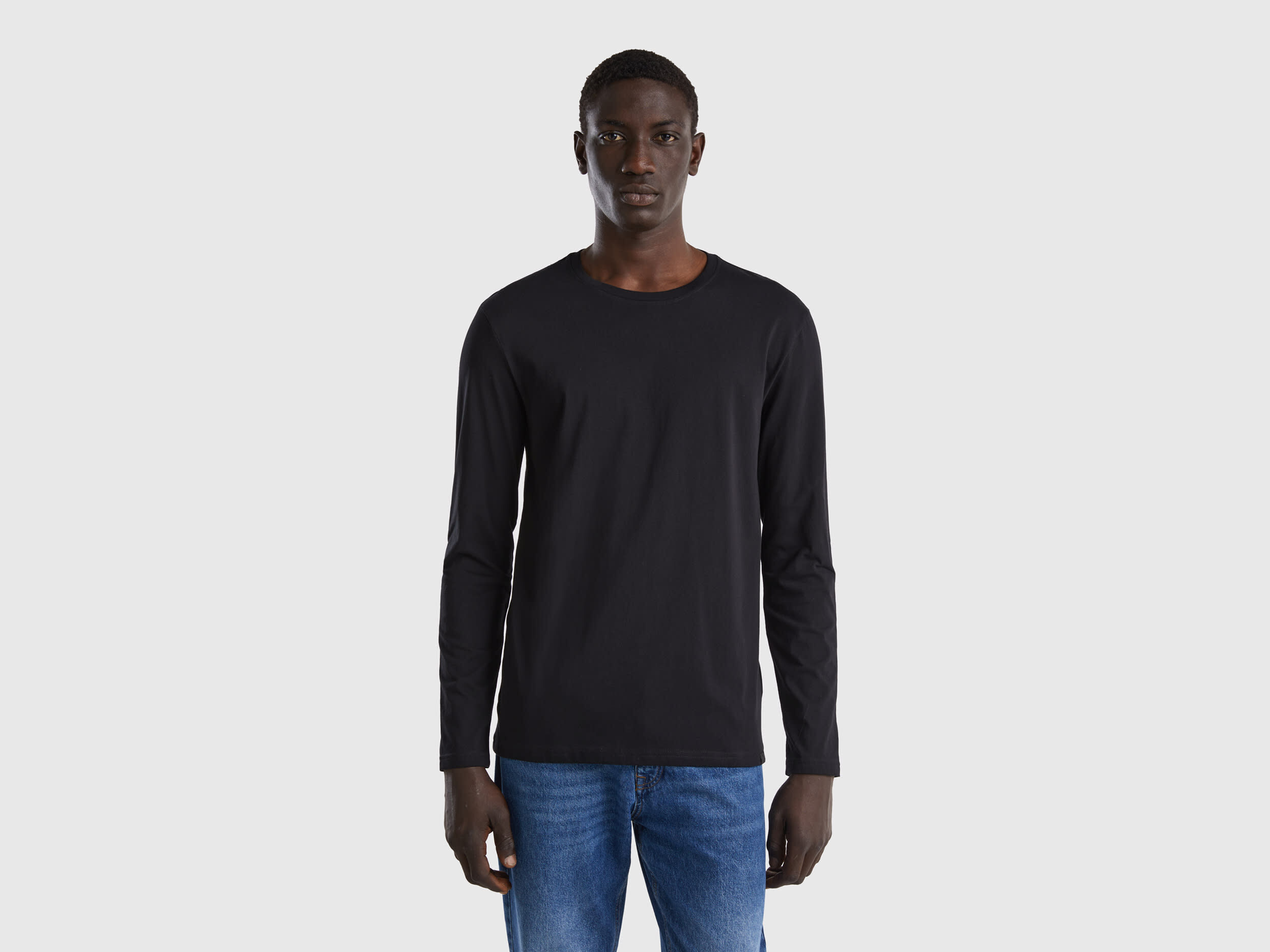 Benetton maglie cotone manica lunga discount