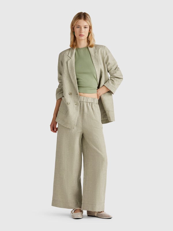 Pantaloni con gamba ampia Donna