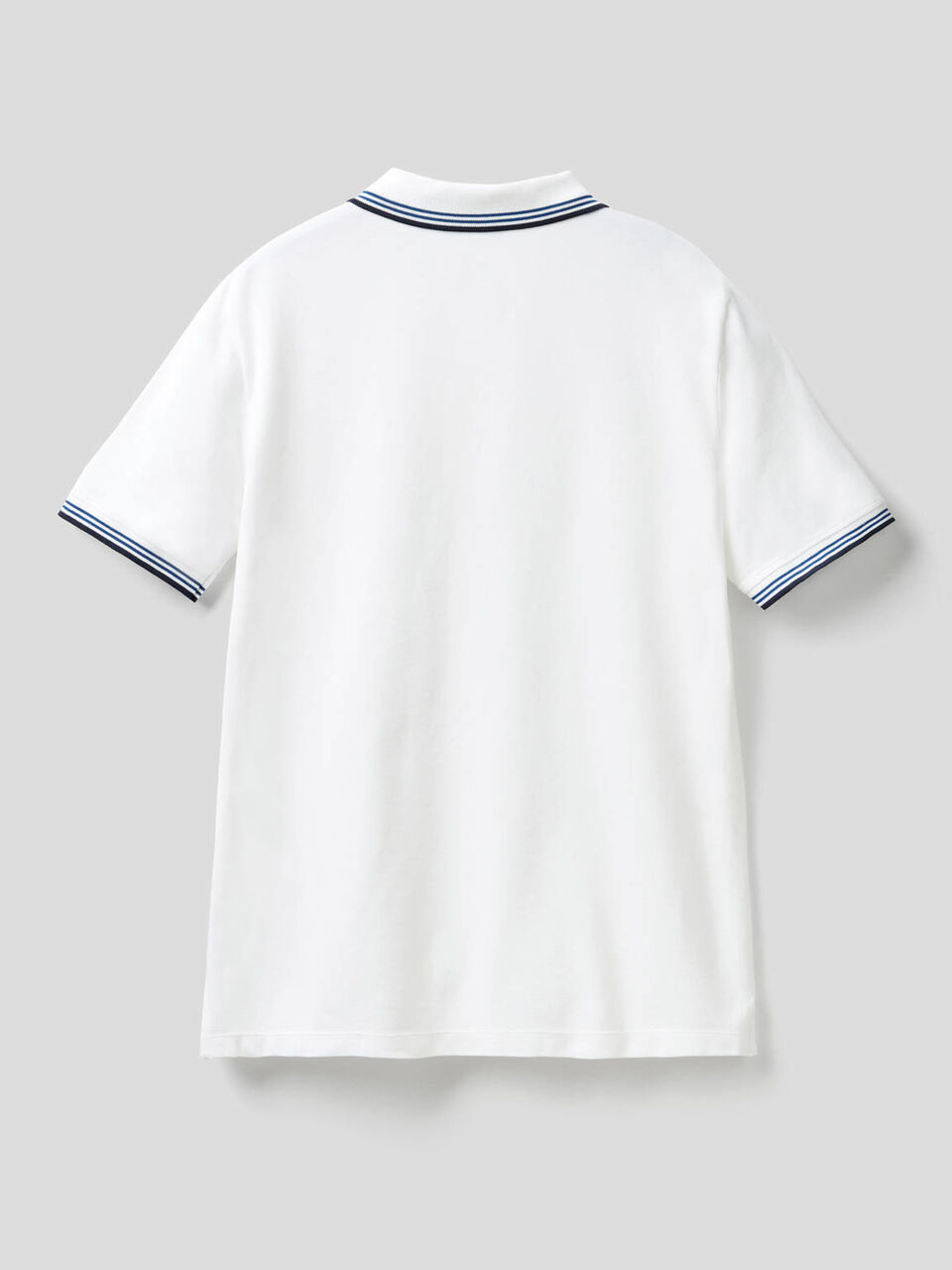 Polo a manica corta in cotone stretch image number 2