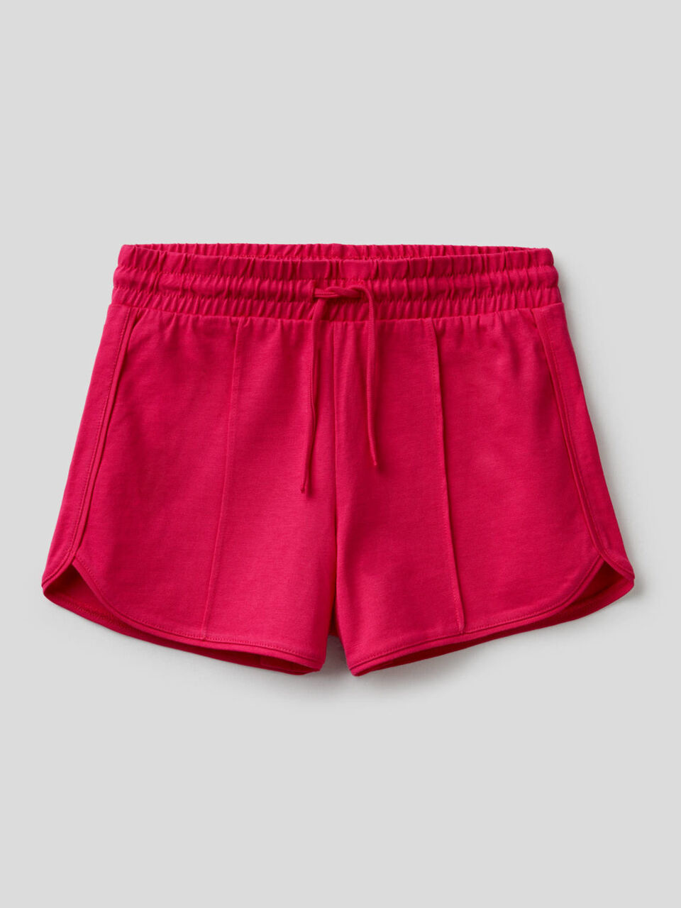 Shorts tinta unita in puro cotone image number 1