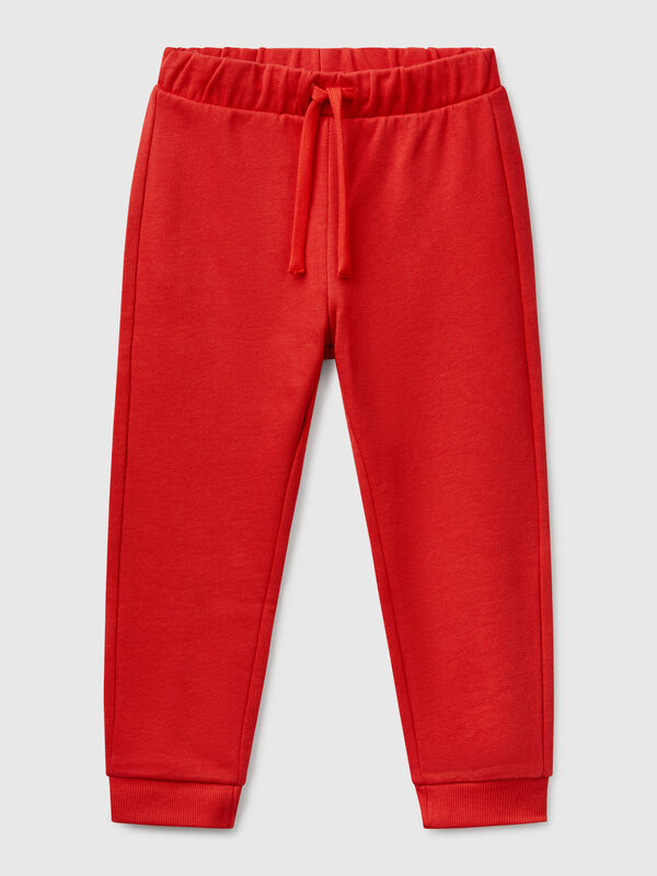 Pantaloni in cotone con logo Bambino