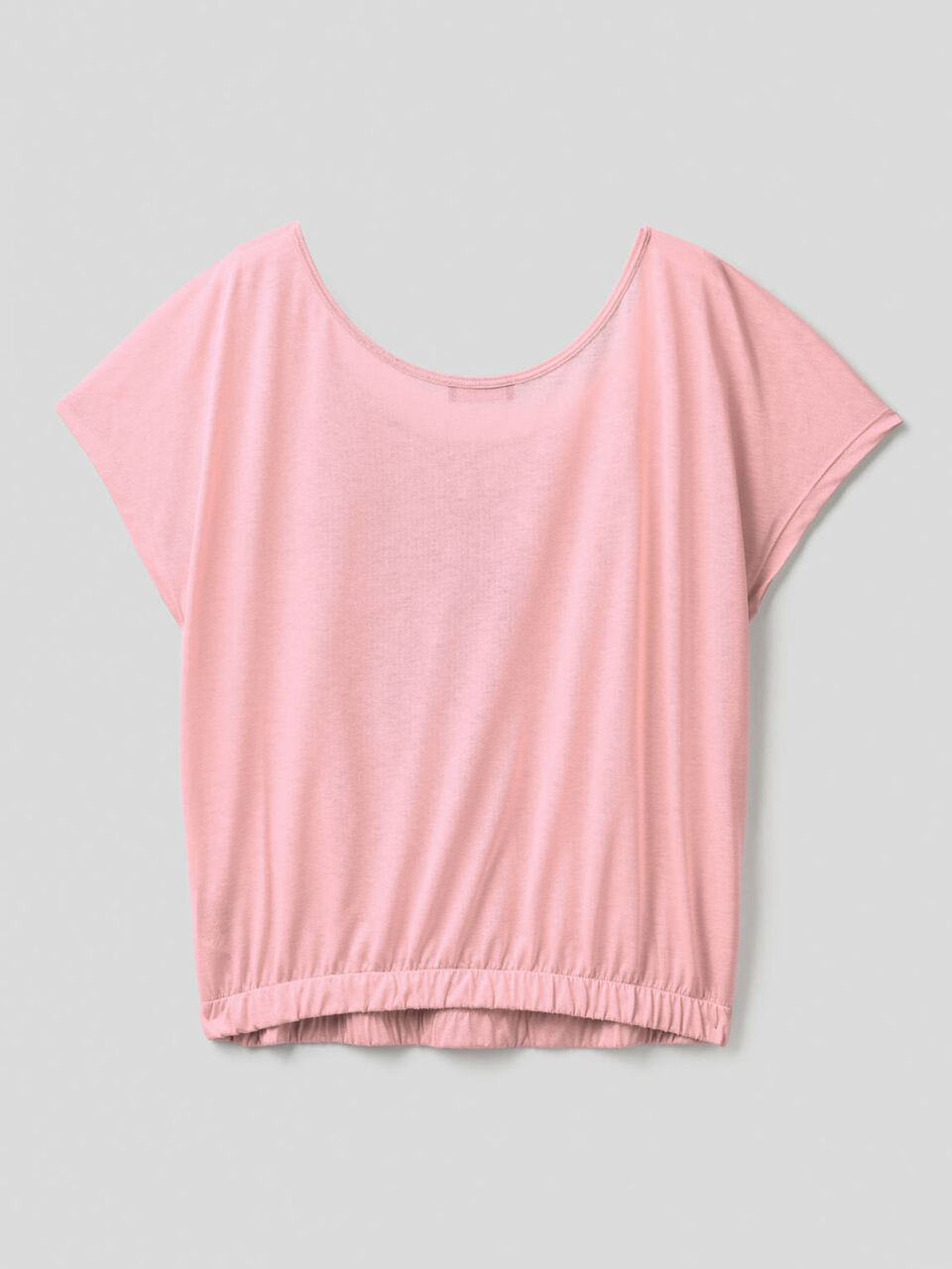 Blusa fluida con scollo rotondo image number 2