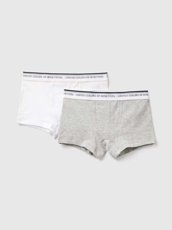 Due boxer con elastico logato Bambino