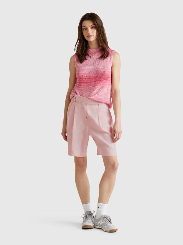 Bermuda 100% lino Donna