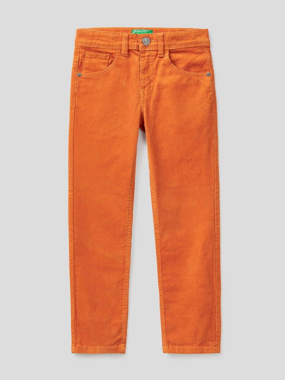 Pantaloni slim fit in velluto stretch image number 1