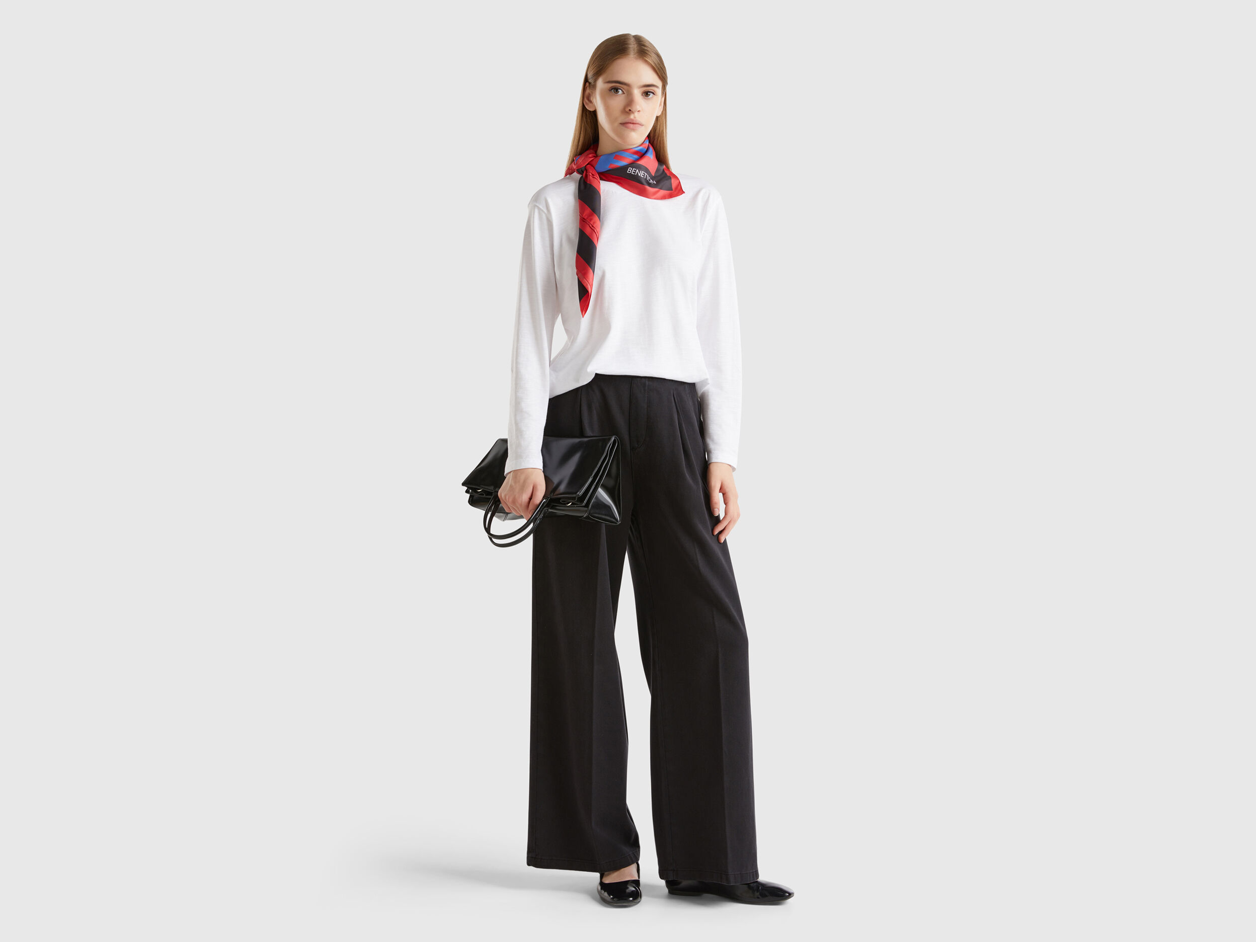 Benetton pantaloni palazzo shop