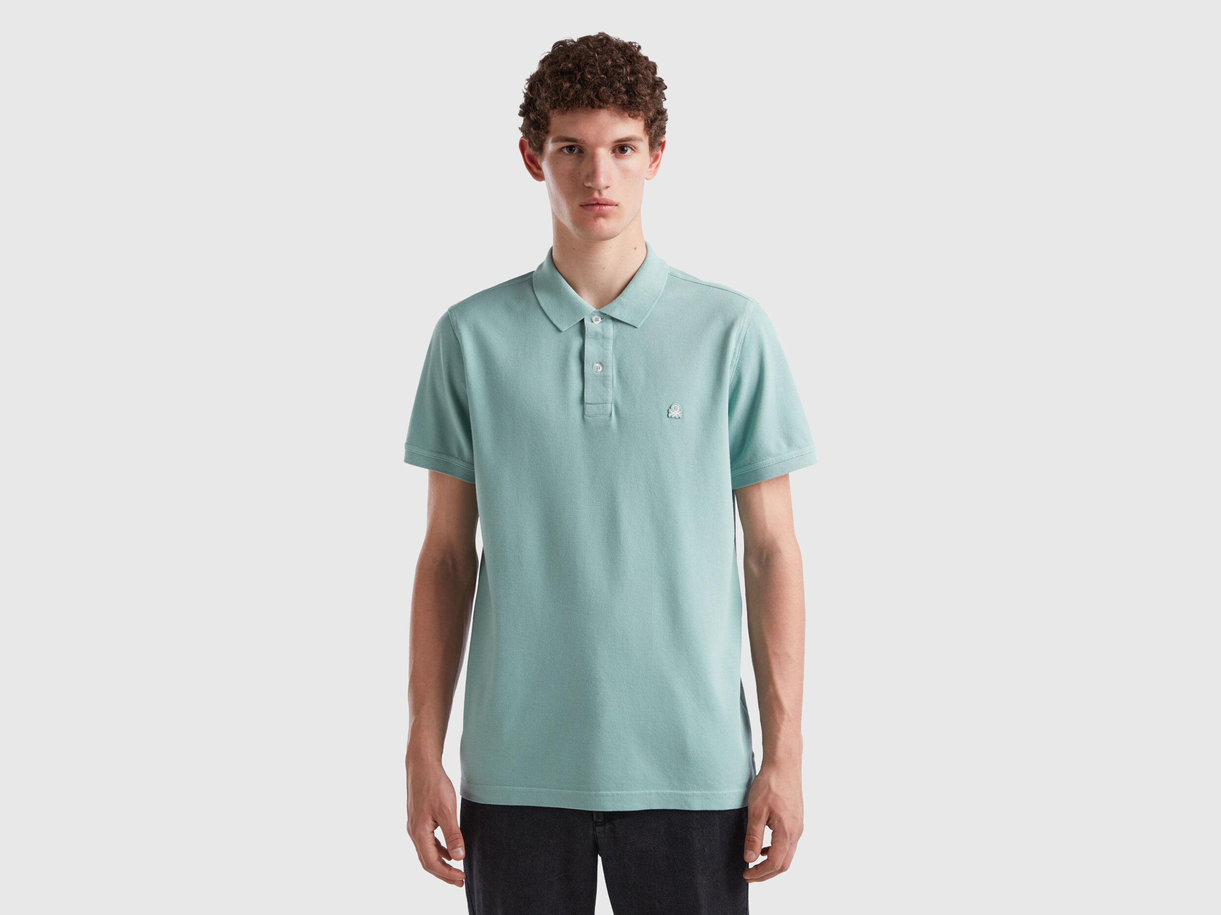 Polo verde chiaro regular fit
