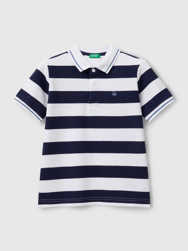 Polo manica corta a righe Bambino