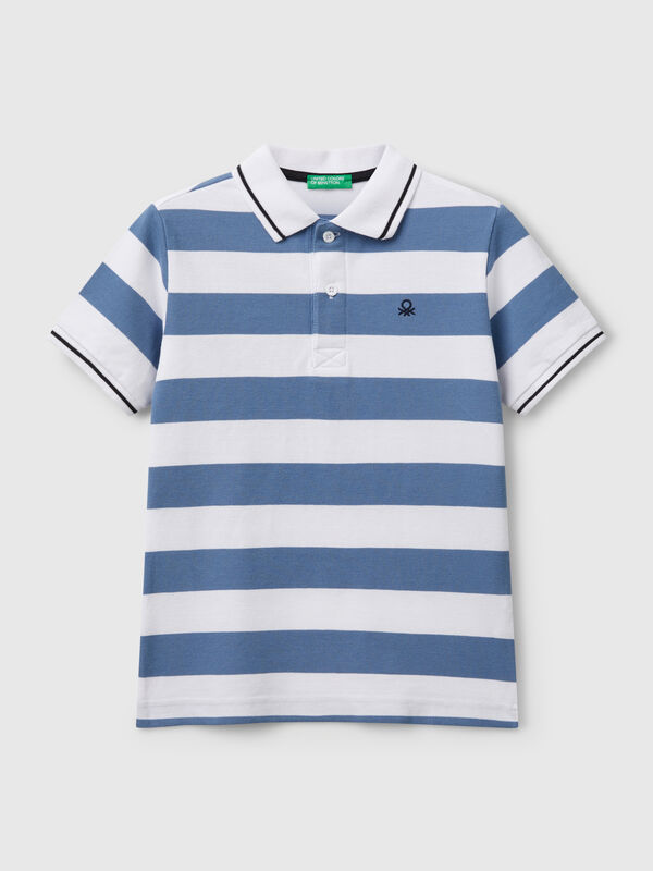Polo manica corta a righe Bambino