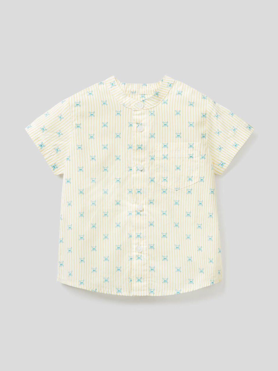 Camicia con fantasia teschietti image number 1