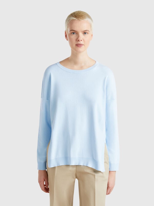 Maglia in cotone over fit Donna