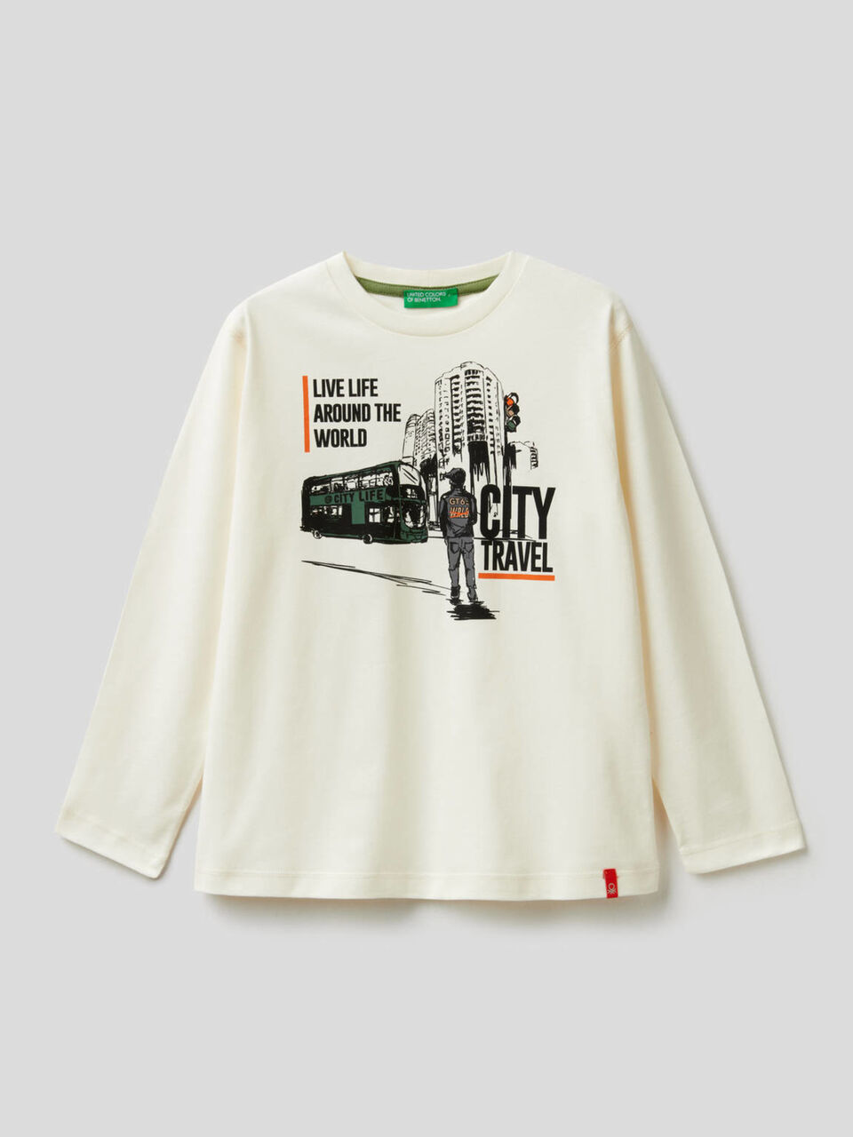 T-shirt in cotone biologico con stampa image number 1