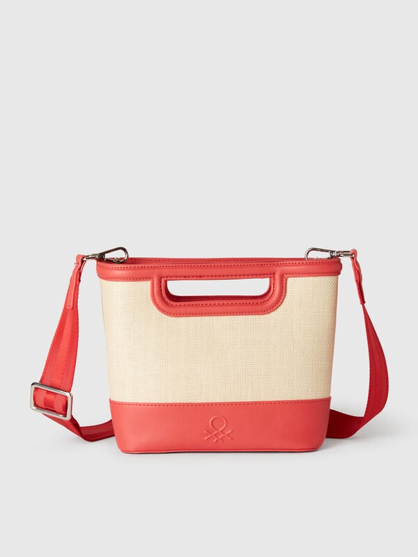 Tote bag media in rafia Donna