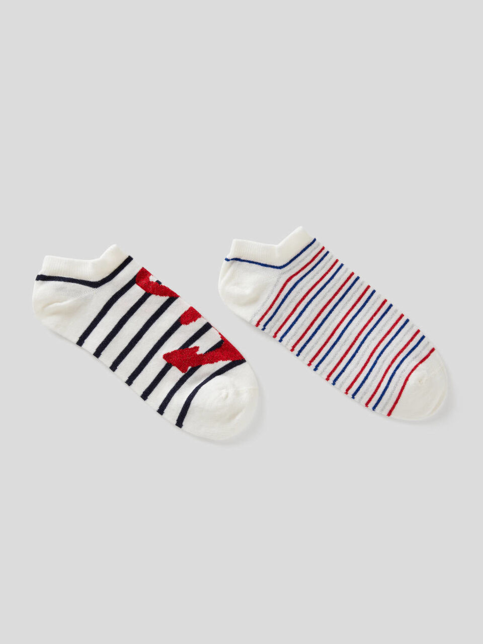 Due paia di calzini in cotone stretch image number 1