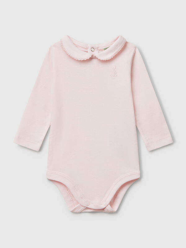Body con colletto in cotone Baby