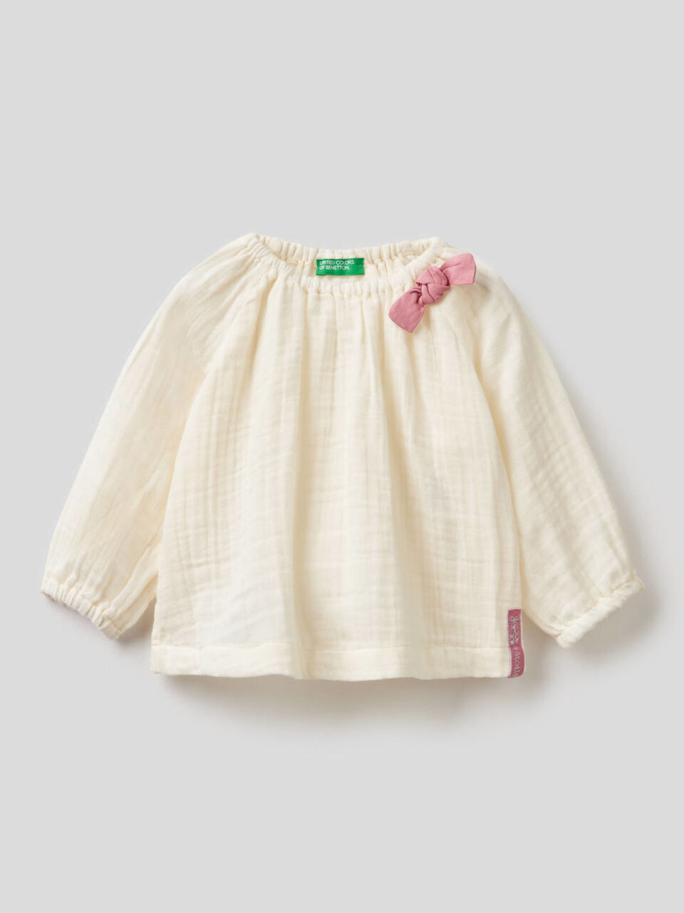 Blusa ampia con fiocchetto image number 1