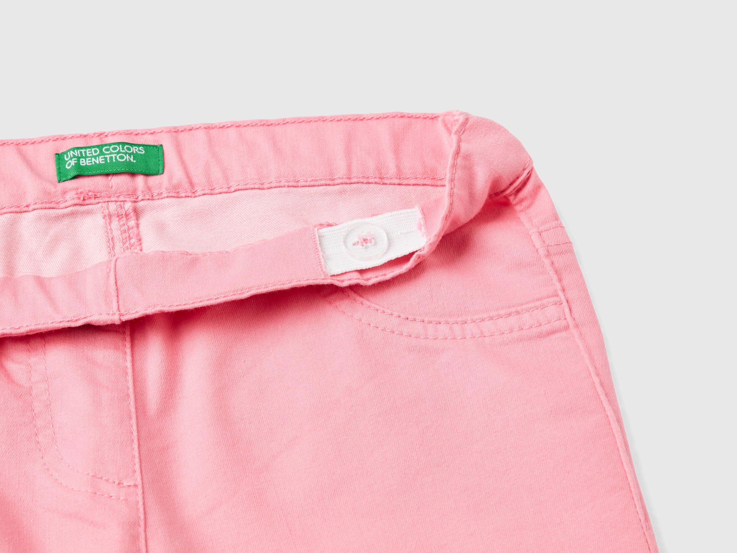 Pantaloni super skinny Rosa Bambina Benetton