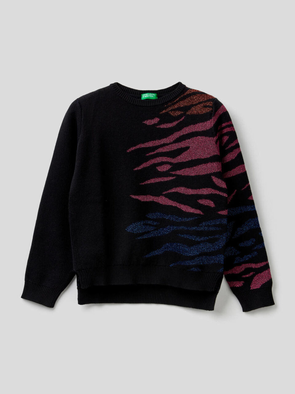 Maglia con intarsio animalier image number 1
