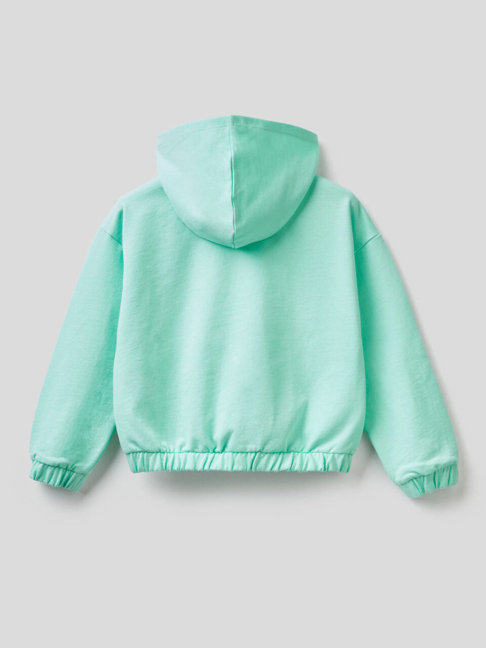 Felpa leggera con zip e cappuccio image number null