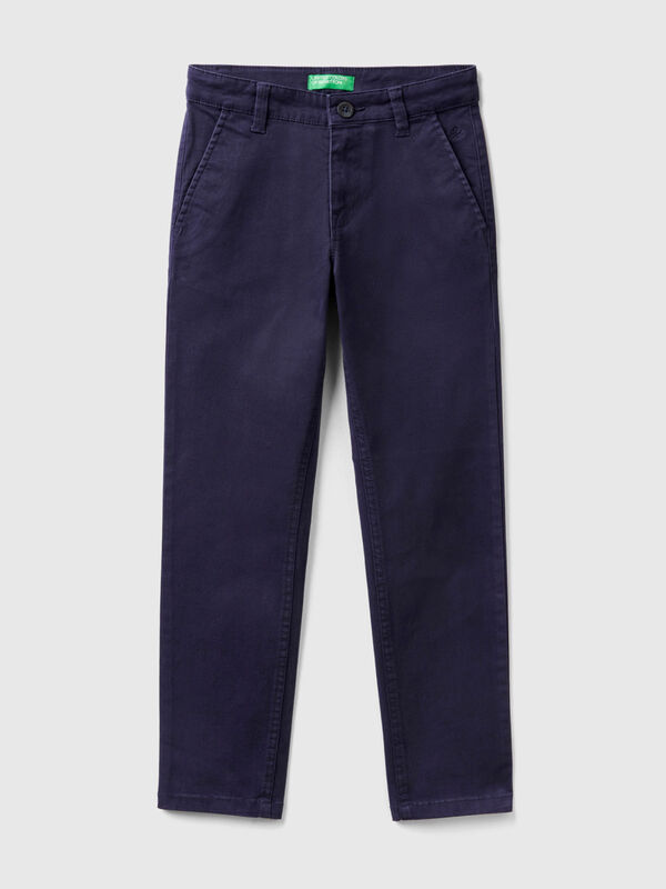 Chino slim fit in cotone stretch