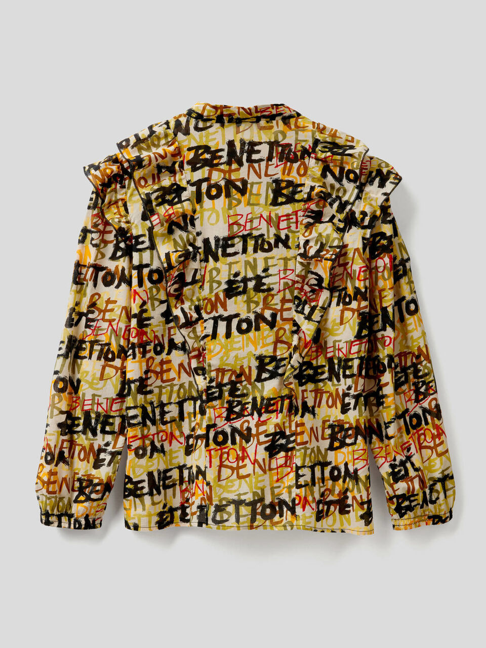 Camicia stampata con volant image number 2