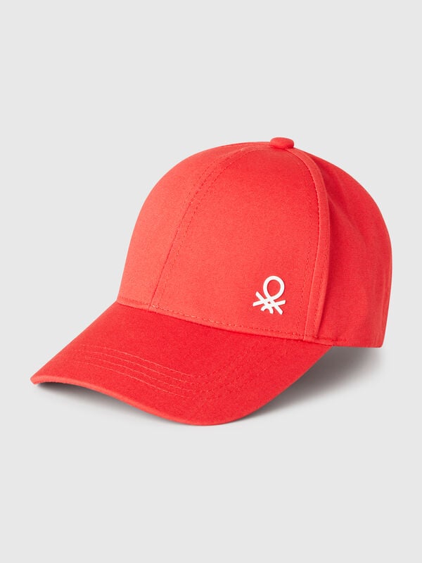 Cappellino in cotone con logo Bambino