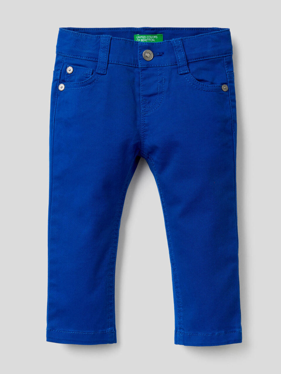 Pantaloni slim fit in cotone stretch image number 1