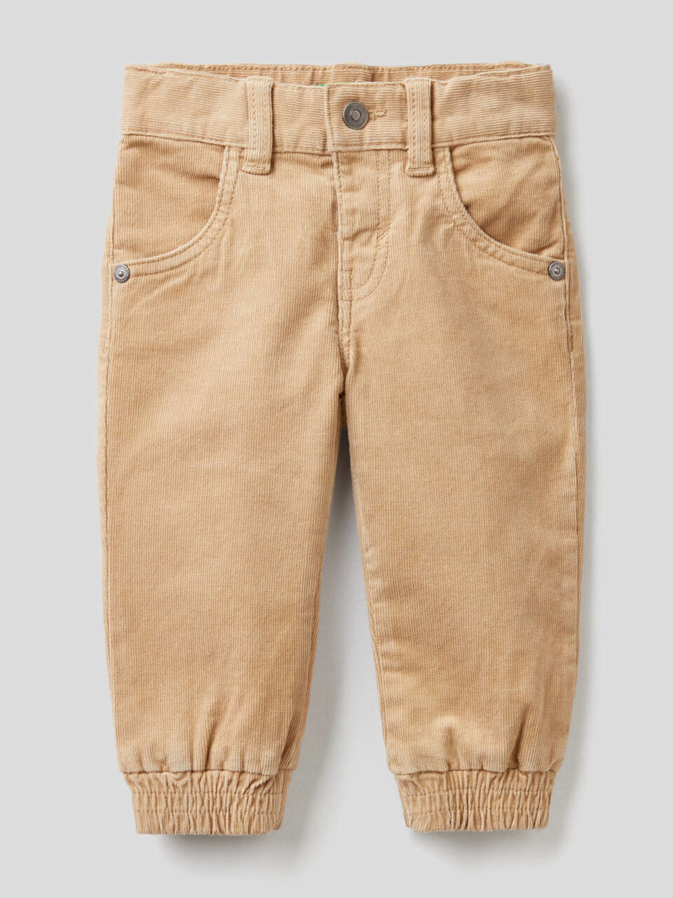 Pantaloni in velluto di cotone stretch image number 1