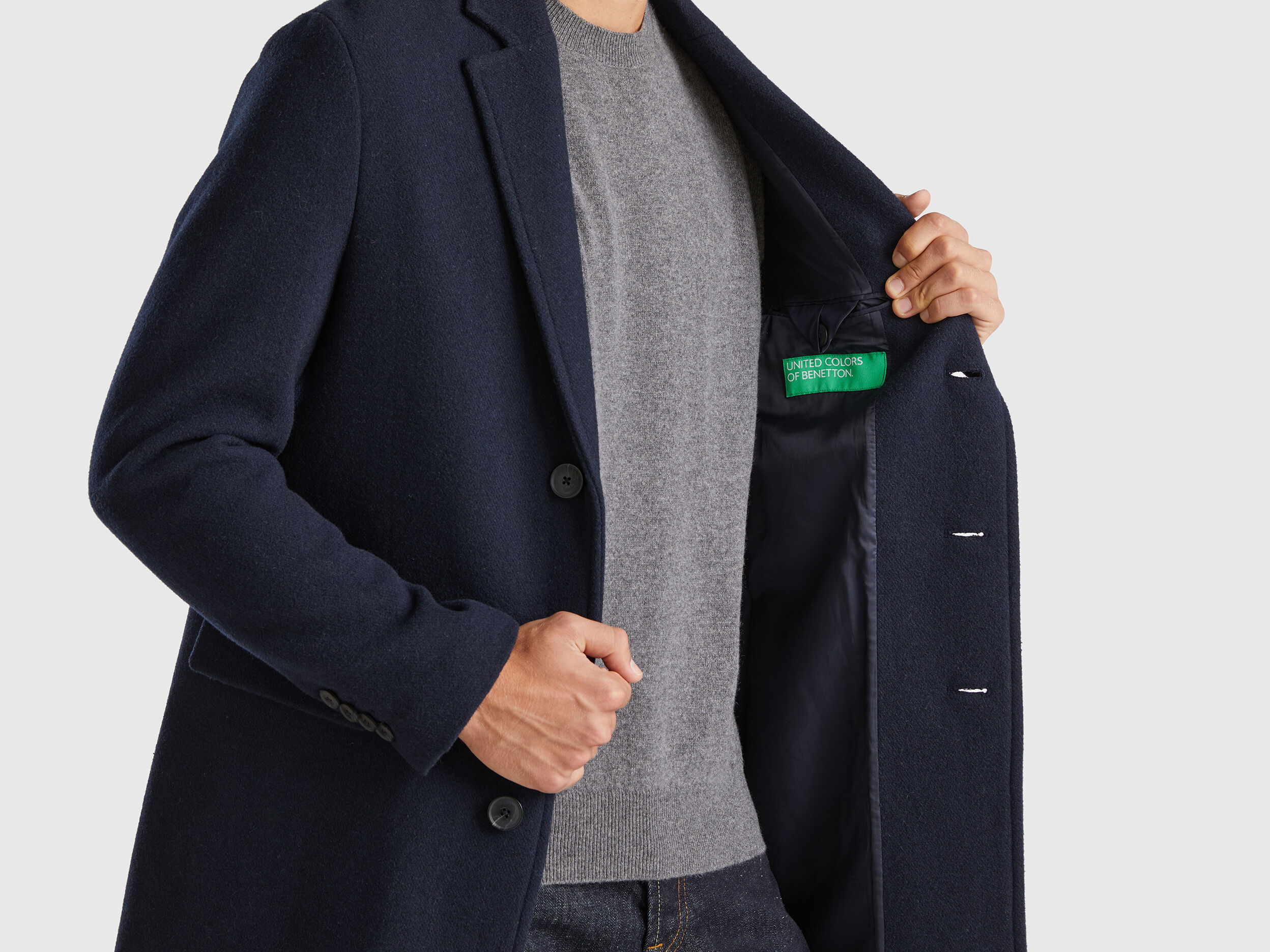 Benetton cappotto uomo sales