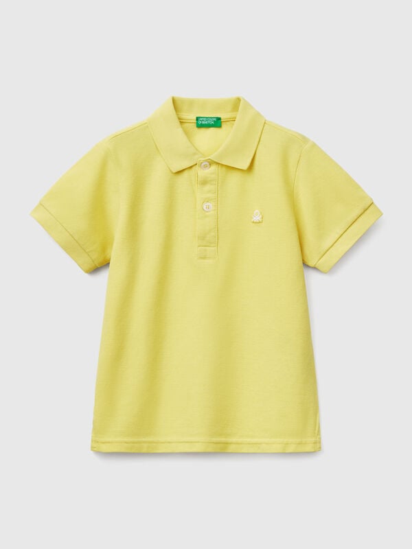 Polo manica corta in puro cotone Bambino