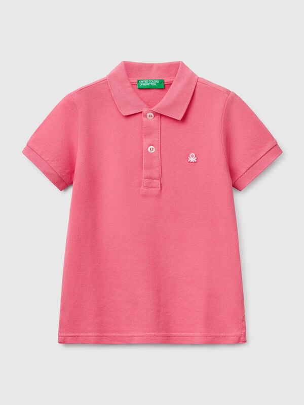 Polo manica corta in puro cotone Bambino