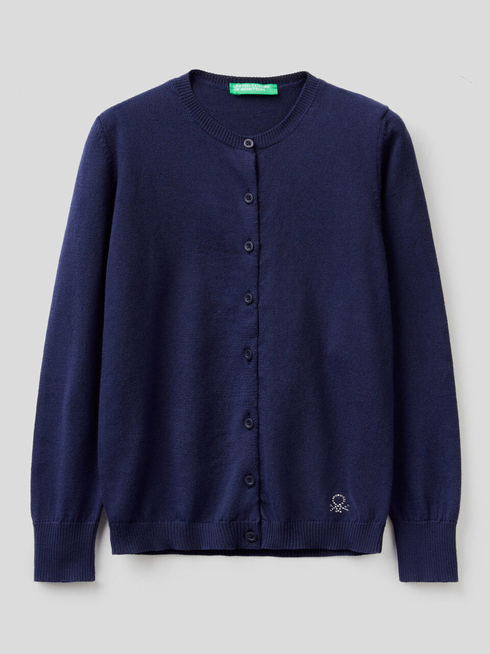 Cardigan tricot 100% cotone image number 1