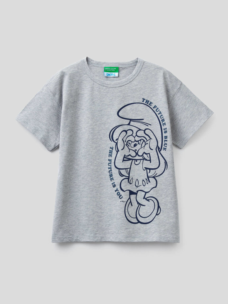 T-shirt boxy con stampa I Puffi image number 1