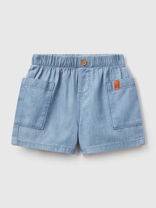 Pantaloni corti in jeans leggero Baby