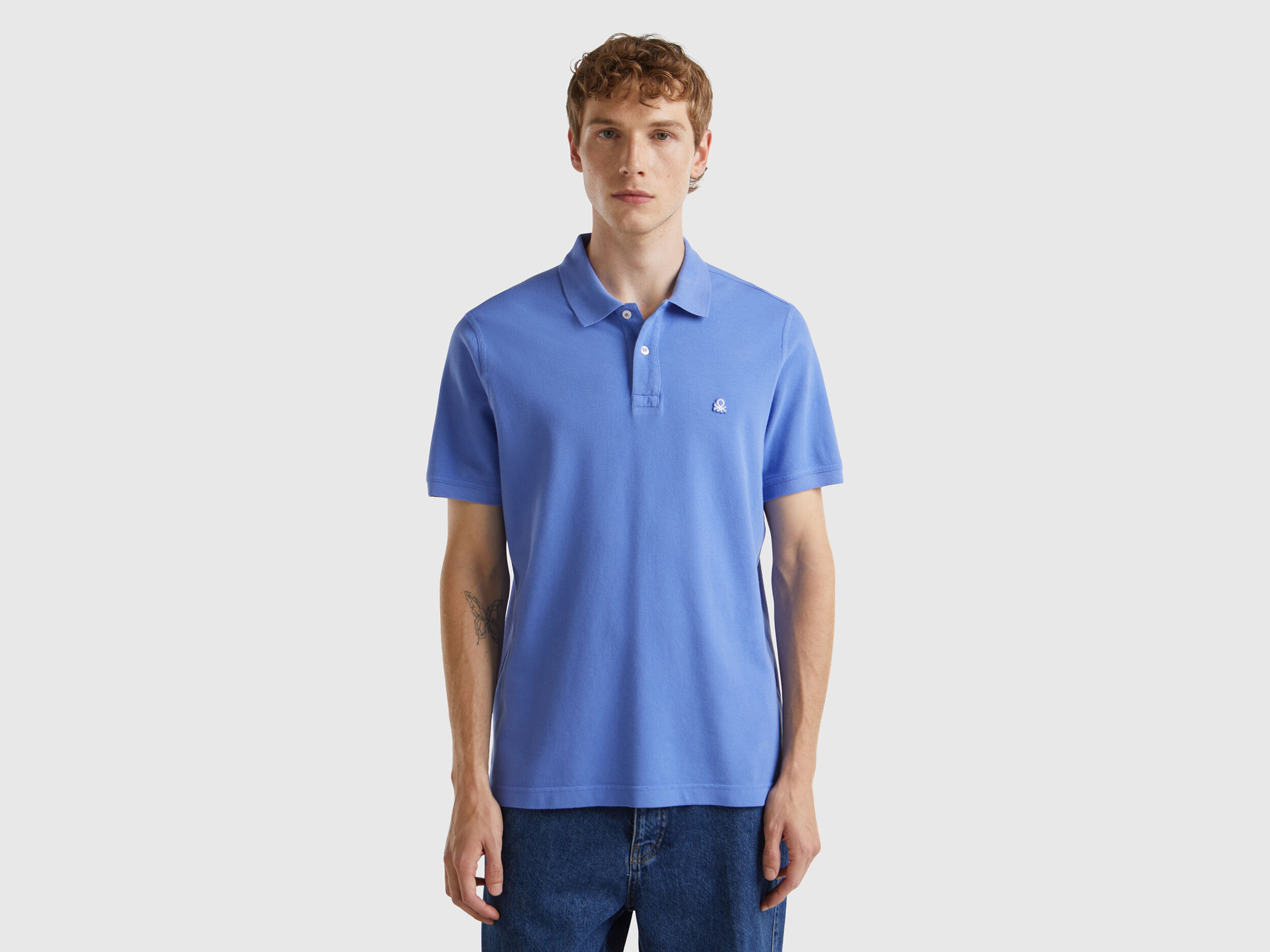 Polo benetton uomo manica corta deals