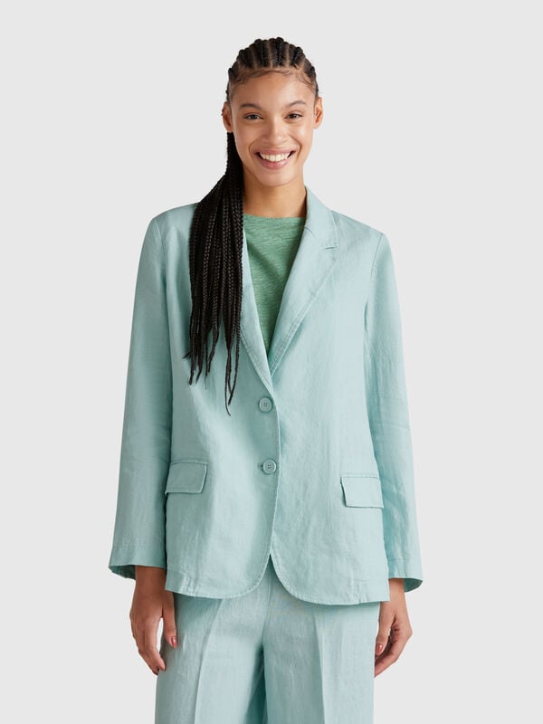 Blazer in puro lino Donna