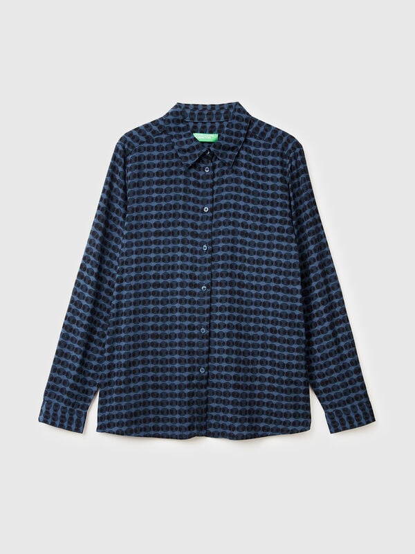 Camicia fantasia in viscosa Donna