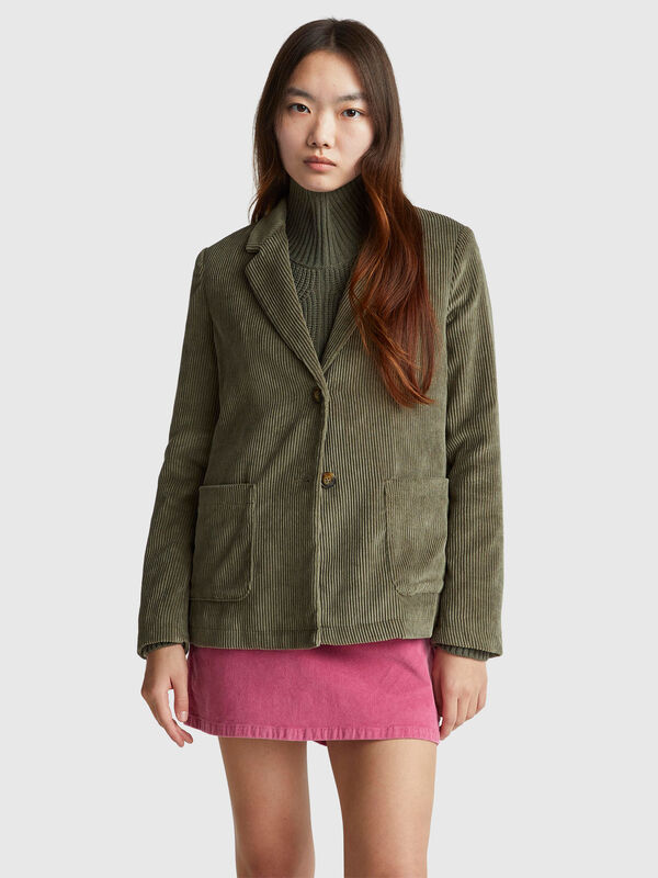 Blazer in velluto a costine Donna