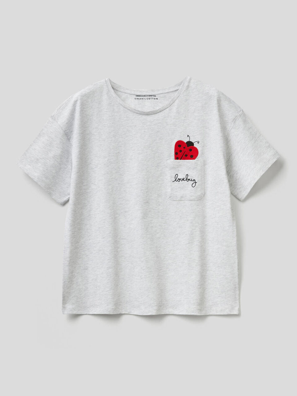 T-shirt in puro cotone con taschino image number 1