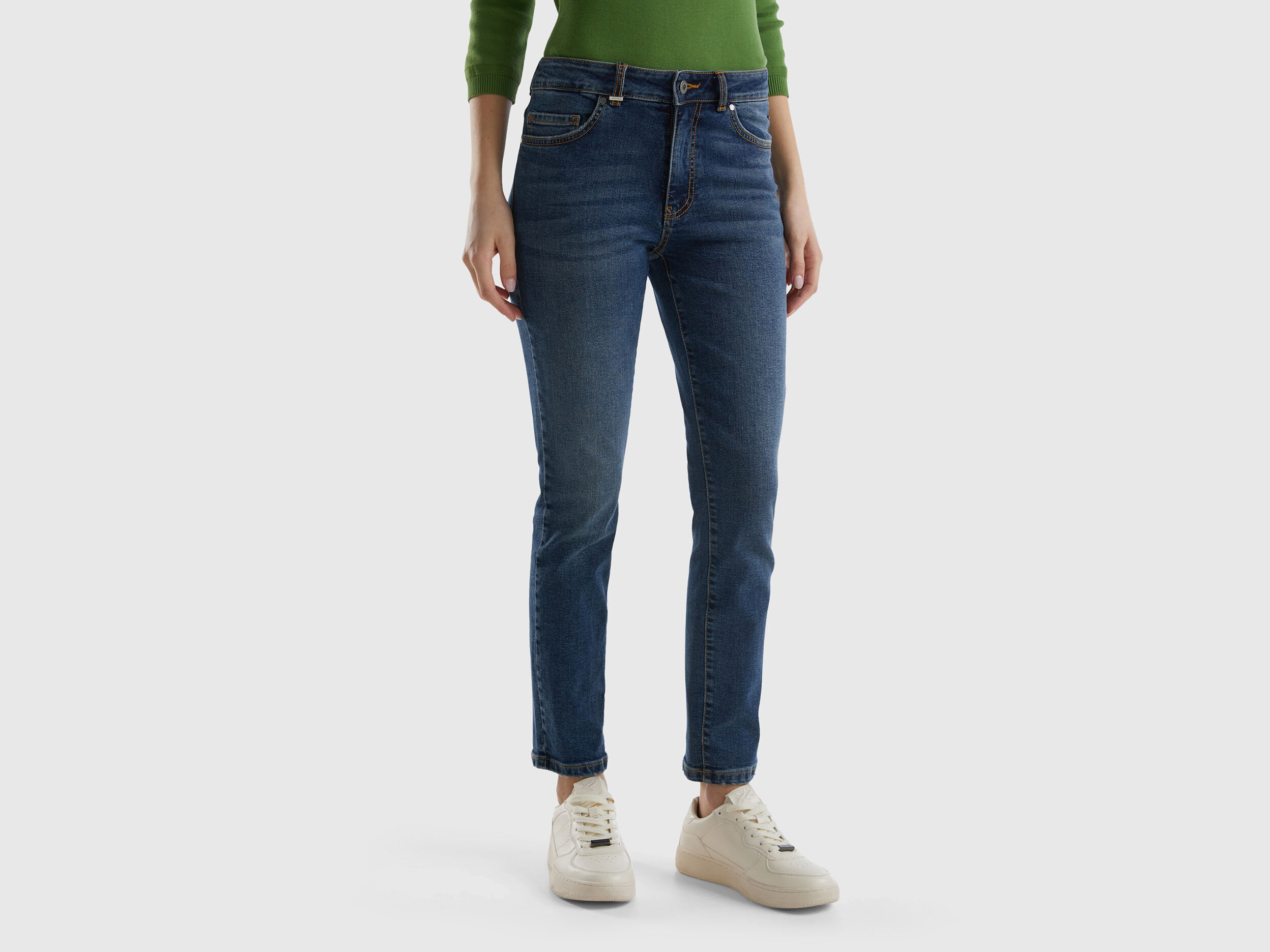 Jeans Donna Skinny Slim Mom Regular A Zampa Larghi